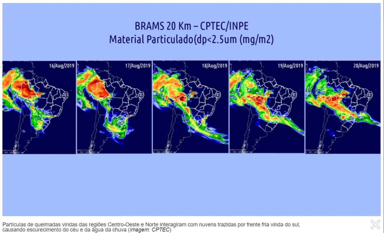 Pesquisa pública identifica origem da nuvem negra que escureceu São Paulo