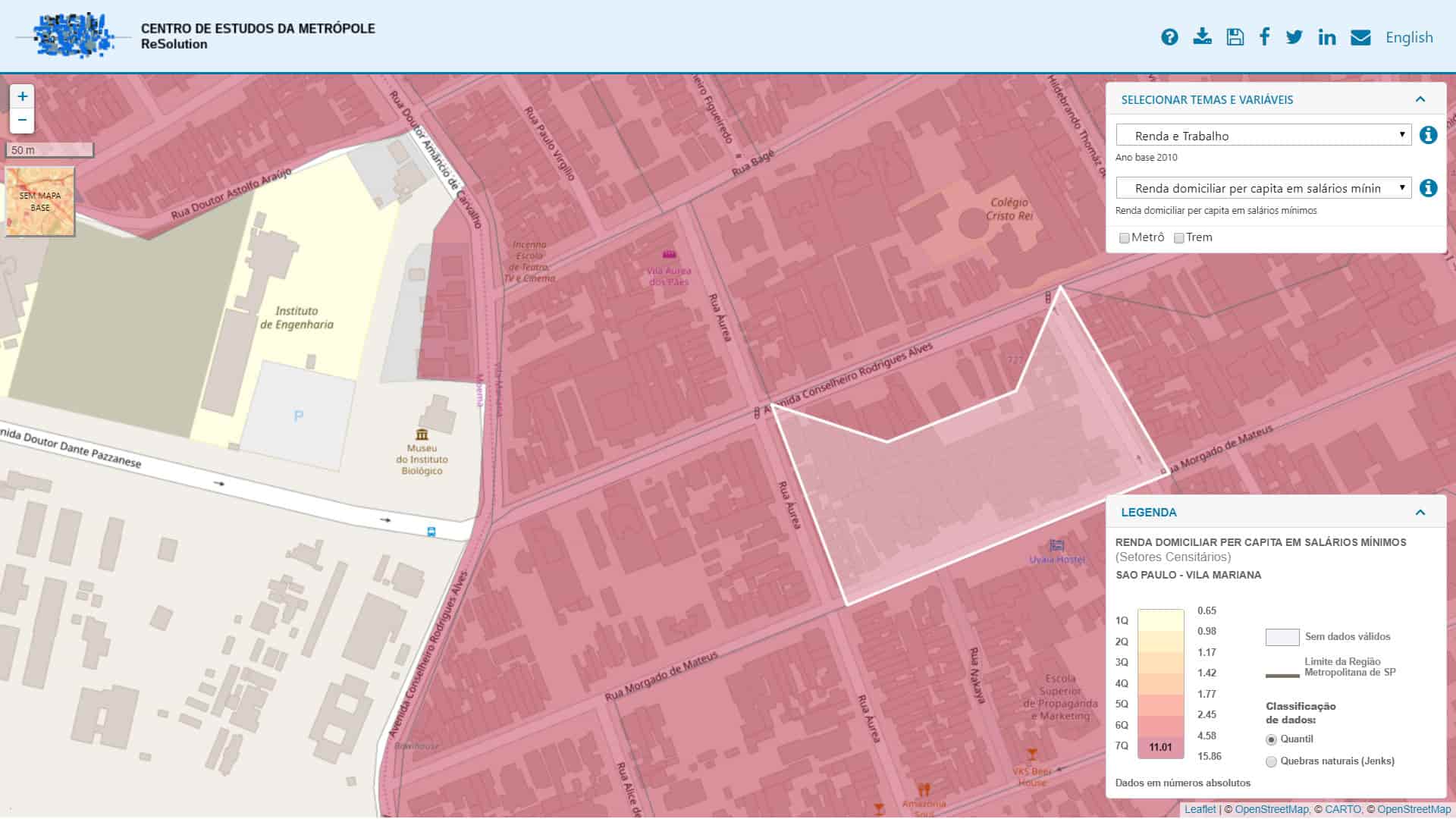 FAPESP divulga plataforma para mapeamento socioeconômico de São Paulo